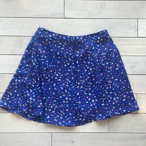 Flowy purple/blue flower skirt in size 2/4